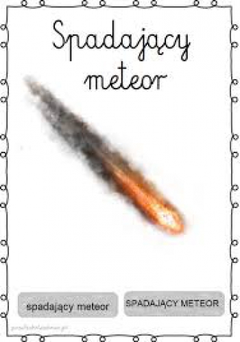 spadający meteor