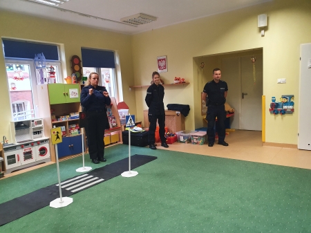 Spotkanie z policjantami z Komendy Powiatowej Policji w Policach